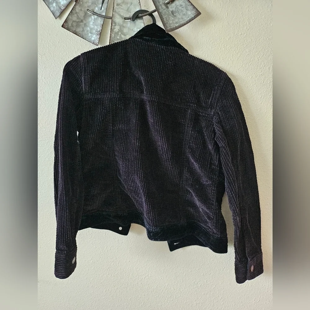 J.jill Black Corduroy Women's Barn Casual Jacket Size XXS.
